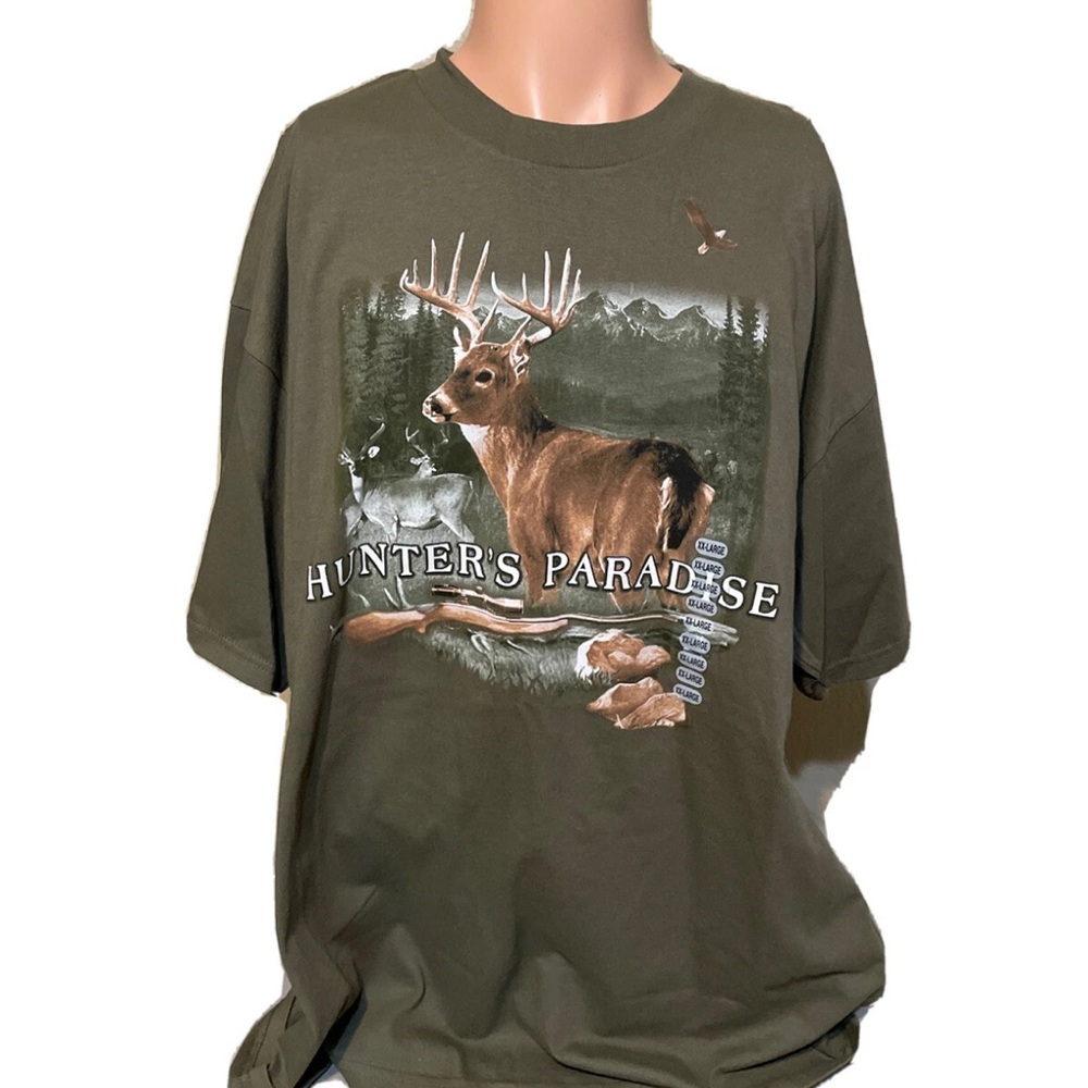 NWT Vintage Hunters Paradise National Heritage Deer Shirt Size 2XL Mens